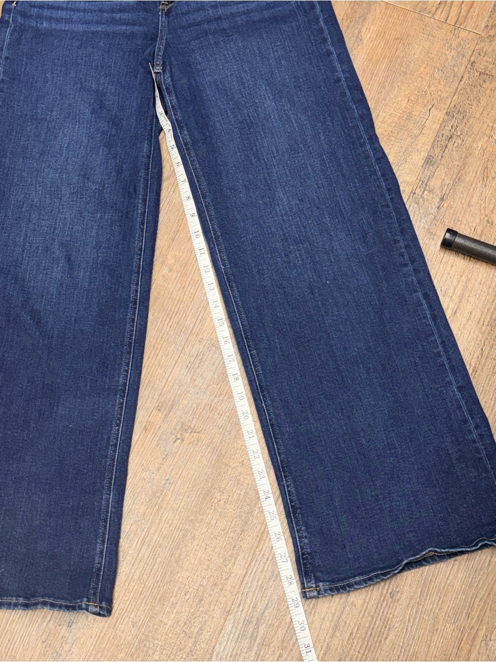 Quince Bella stretch Wide Leg Women's Jeans in Dark midnight Blue size 29 - Picture 7 of 11